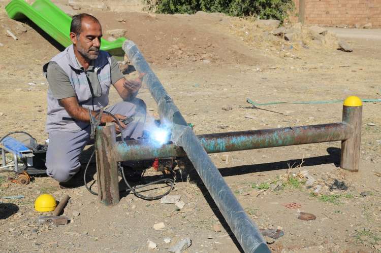 Çocuk Oyun Alanında Onarım Çalışması Tamamlandı