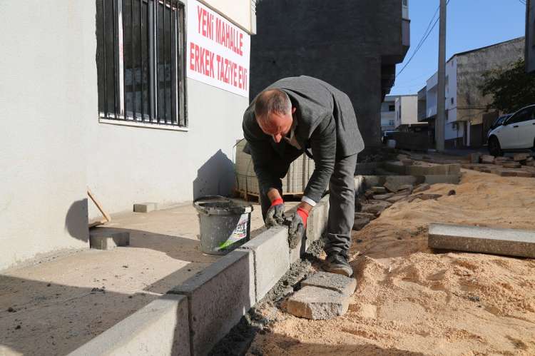 Taziye Evinin Önünde Düzenleme Çalışması Tamamlandı