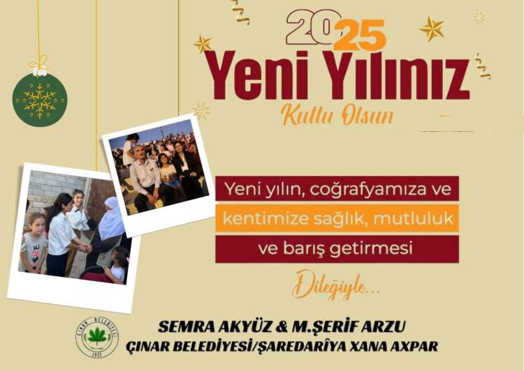 YENİ YILINIZI KUTLARIZ 