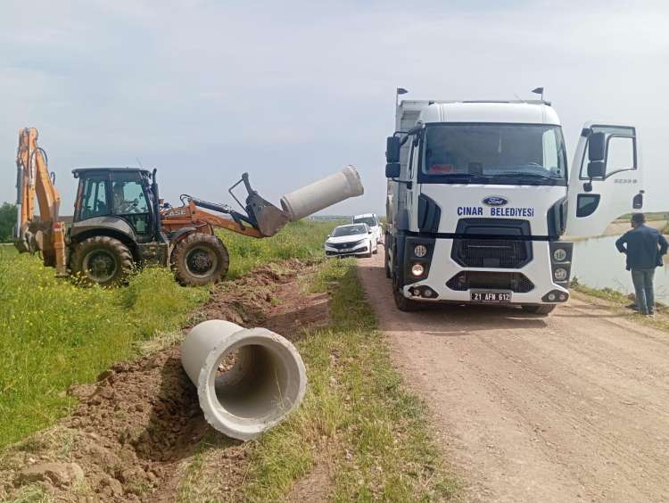 Li taxên gundewar xebatên danîna lûleyên (borî) betonê berdewam dikin